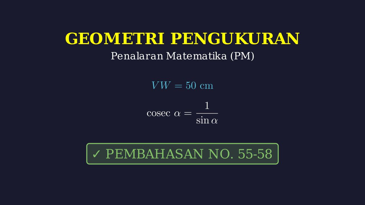 Trigonometri: Menghitung Dimensi Wadah
