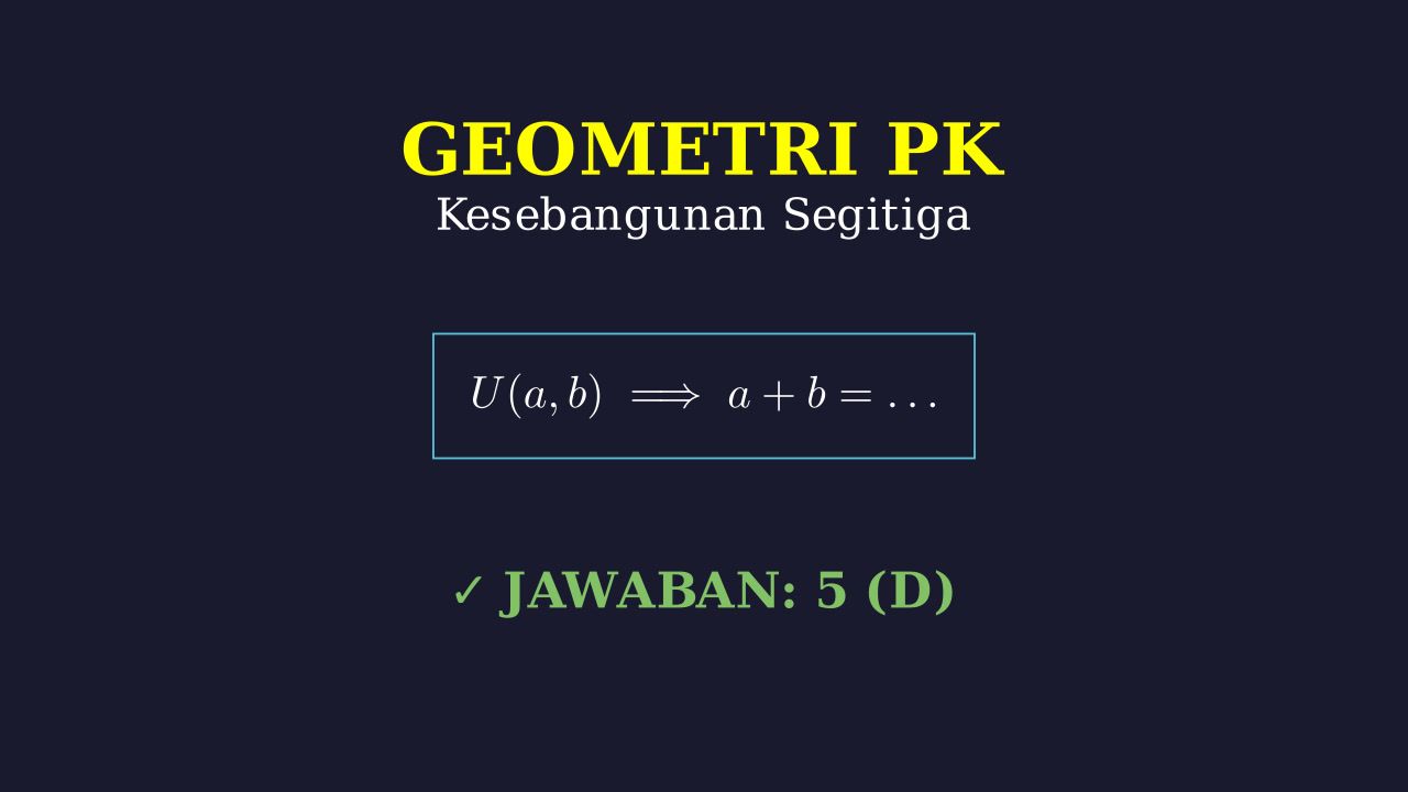 Kesebangunan Segitiga: Mencari Koordinat