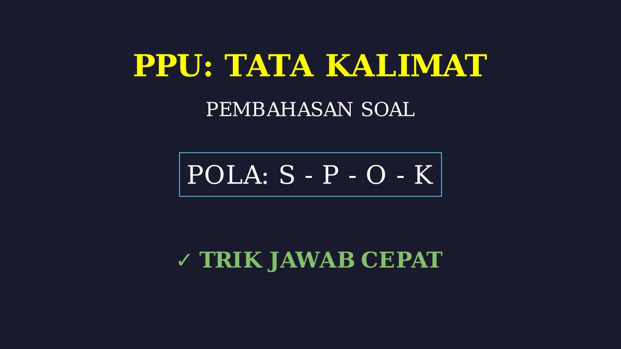Membuat Pembahasan Soal