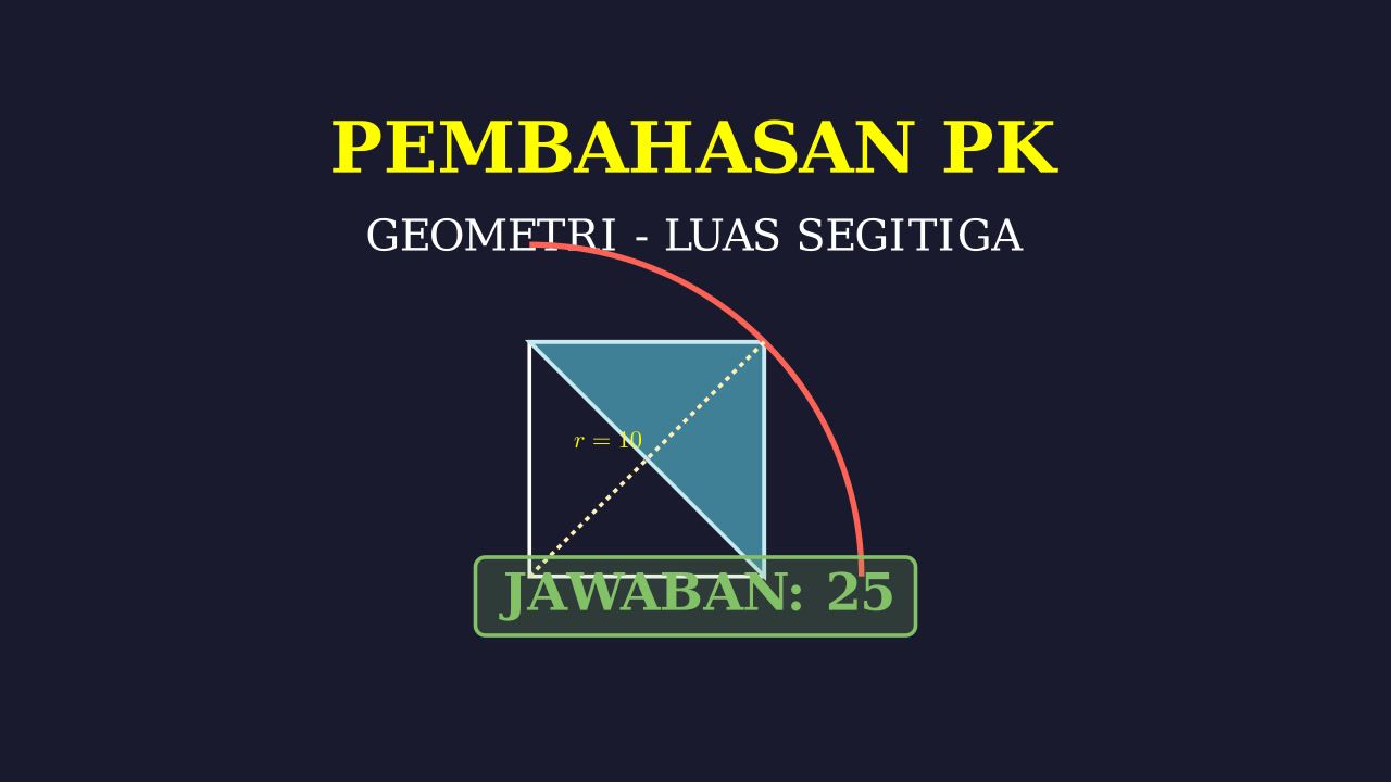 Area of Triangle PQR