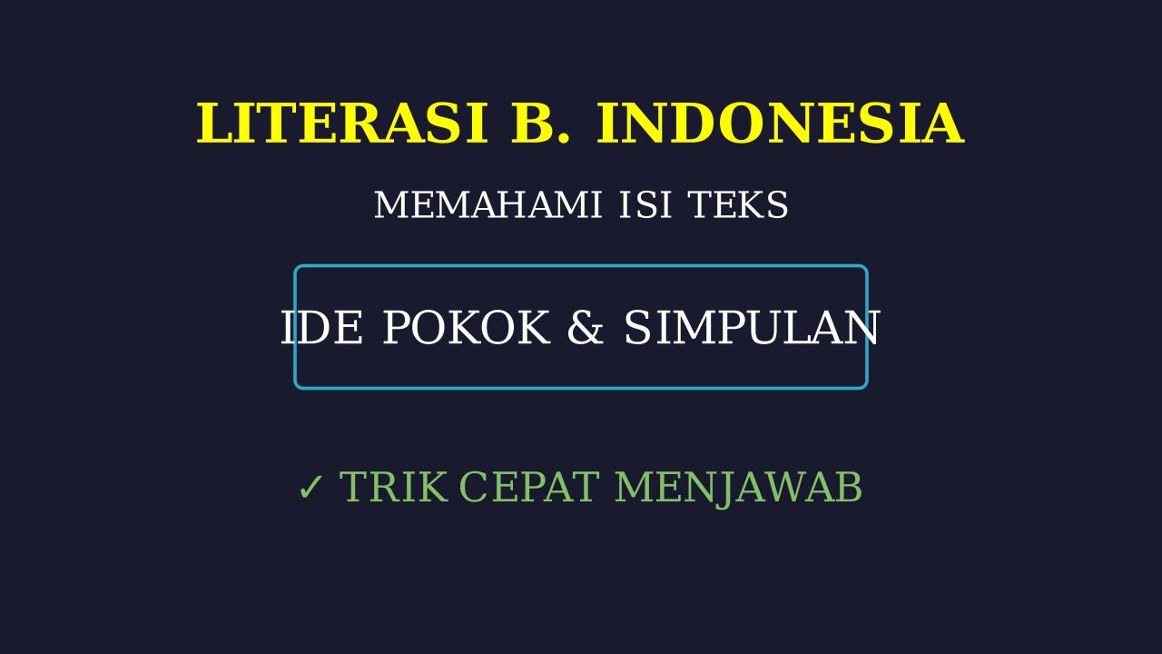 Video Penjelasan Singkat