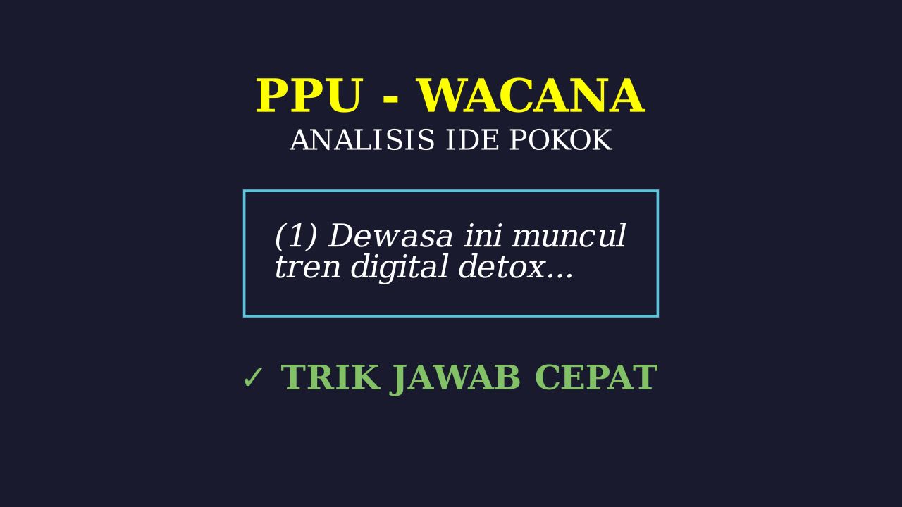 Mengenal Tren Digital Detox
