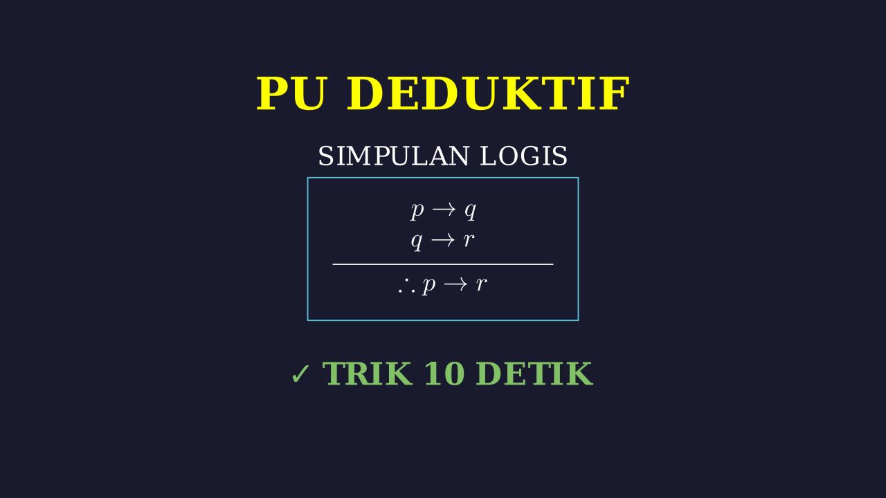 Menentukan Simpulan Logis