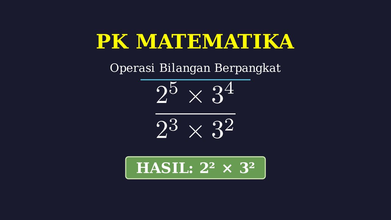 Operasi Bilangan Berpangkat