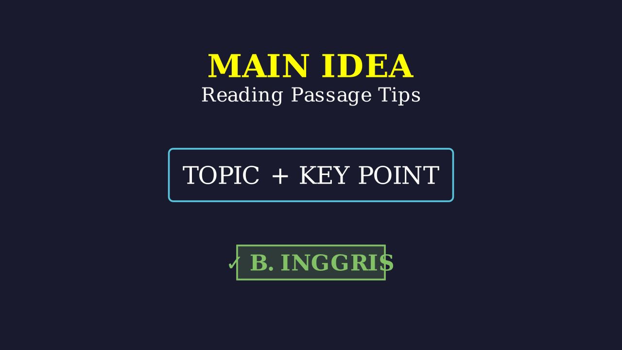 Main Idea: Finding the Key Point