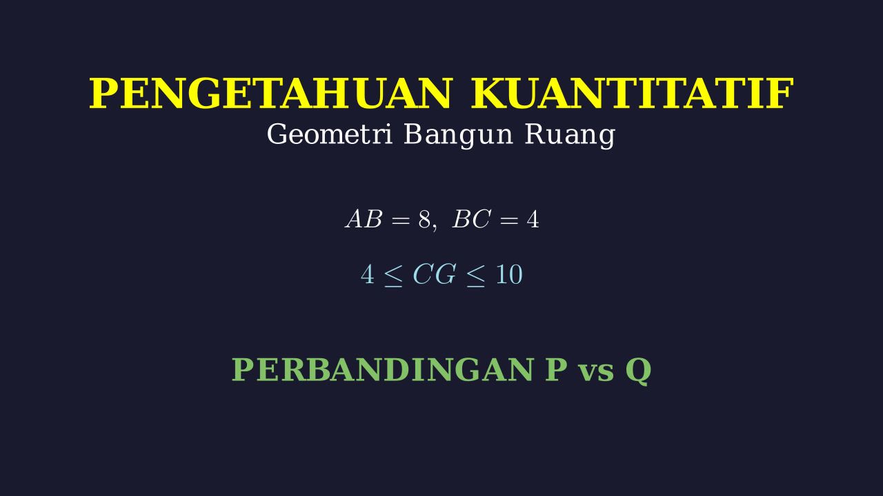 Perbandingan Kuantitas: Geometri Balok