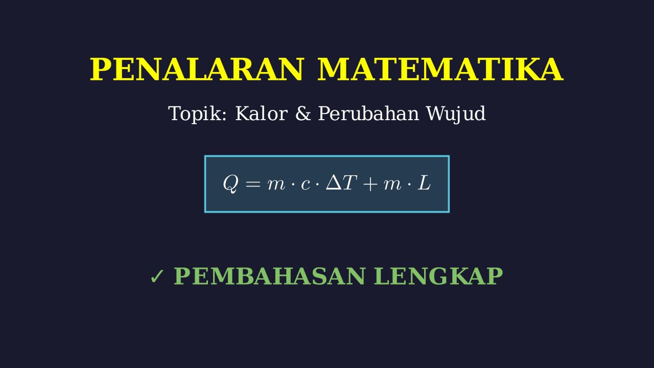 Grafik Pemanasan Es: Menghitung Kalor