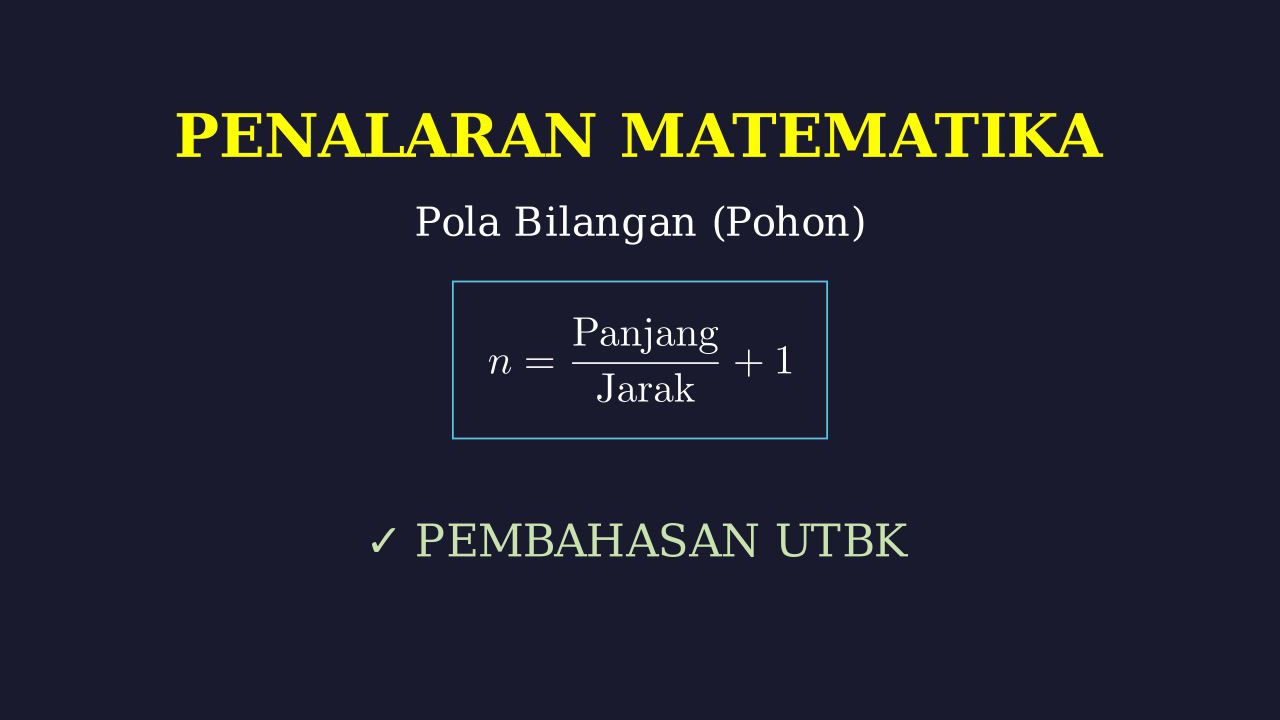 Soal Cerita: Penataan Pohon Lansekap