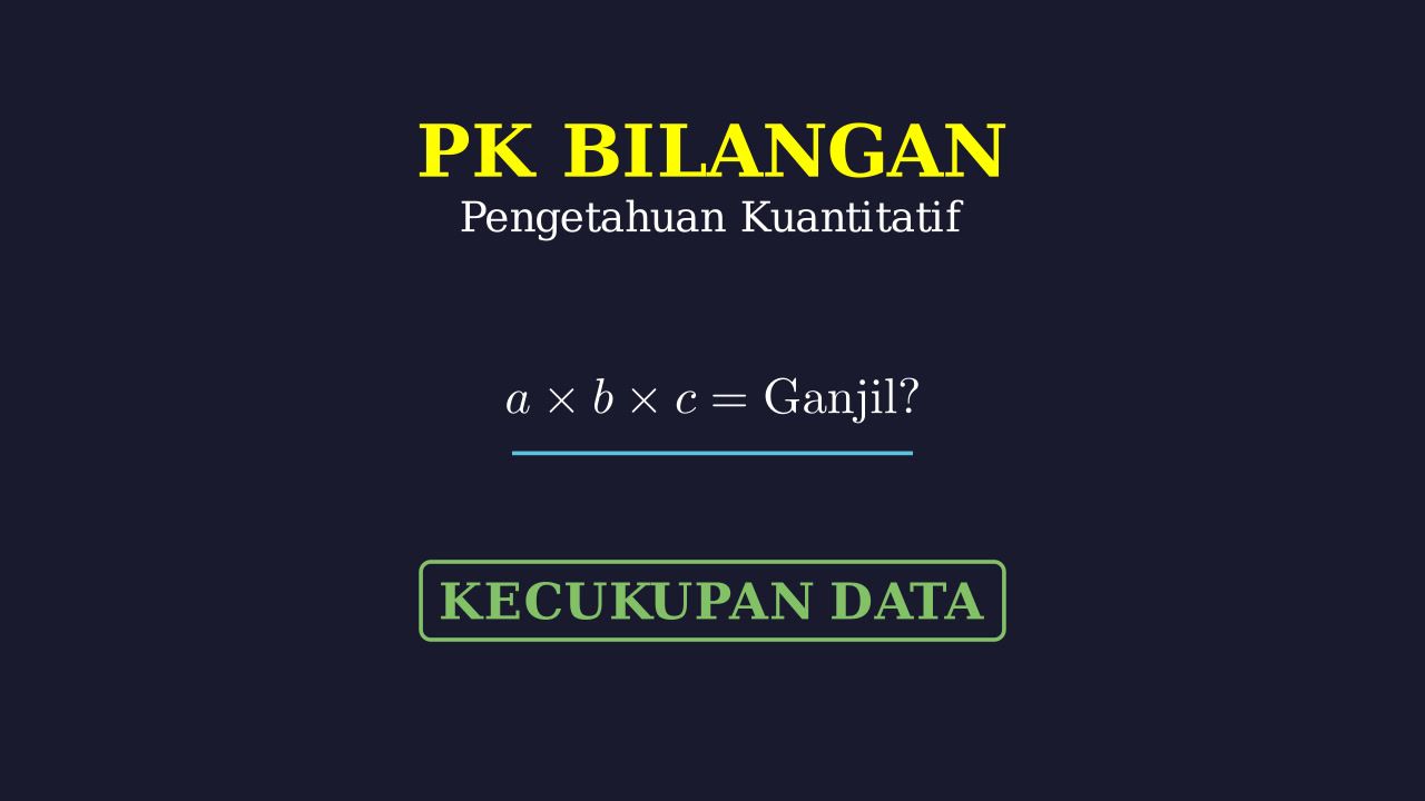 Kecukupan Data: Hasil Kali Bilangan Ganjil