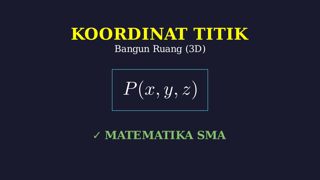 Menentukan Koordinat Kubus dan Balok
