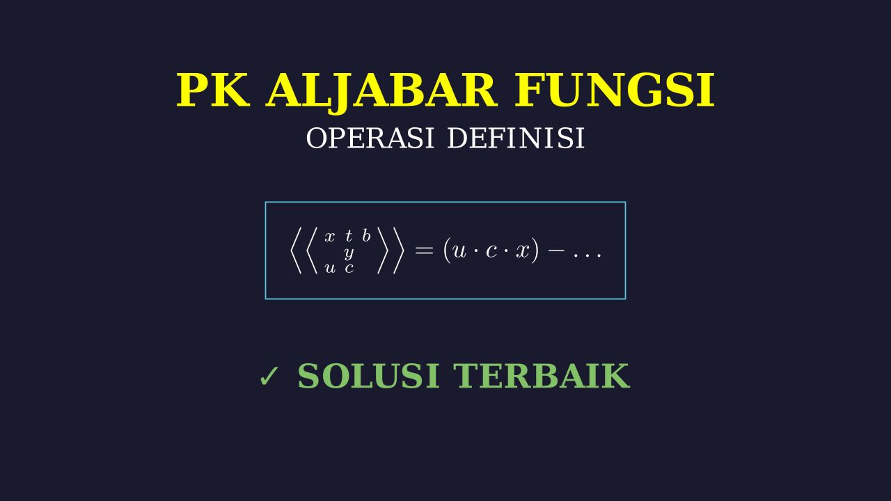 Operasi Bilangan: Notasi Khusus
