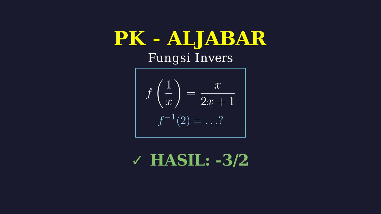 Fungsi Invers: Menentukan Nilai f⁻¹(2)