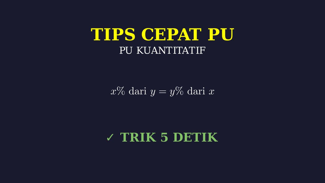 Tips Menjawab Cepat