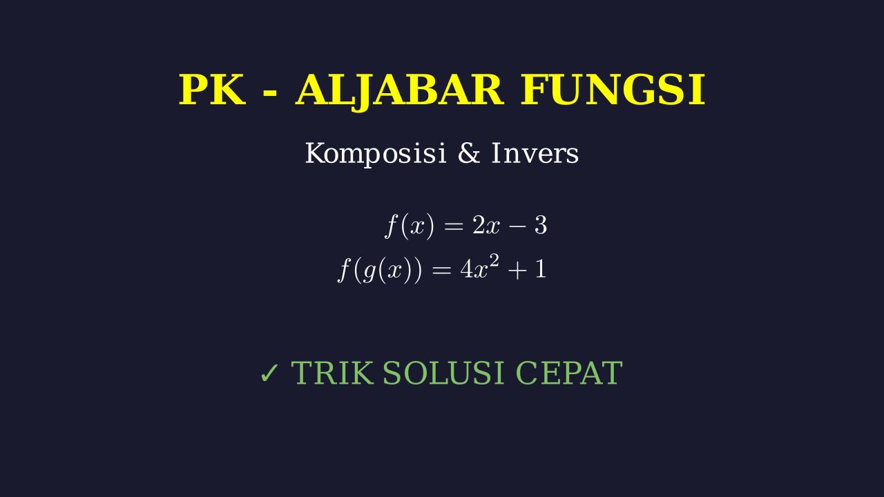 Latihan Soal Pengetahuan Kuantitatif