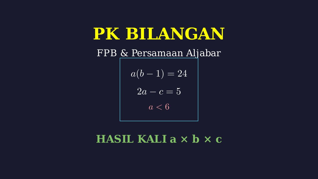 Logika FPB dan Persamaan Bilangan Asli