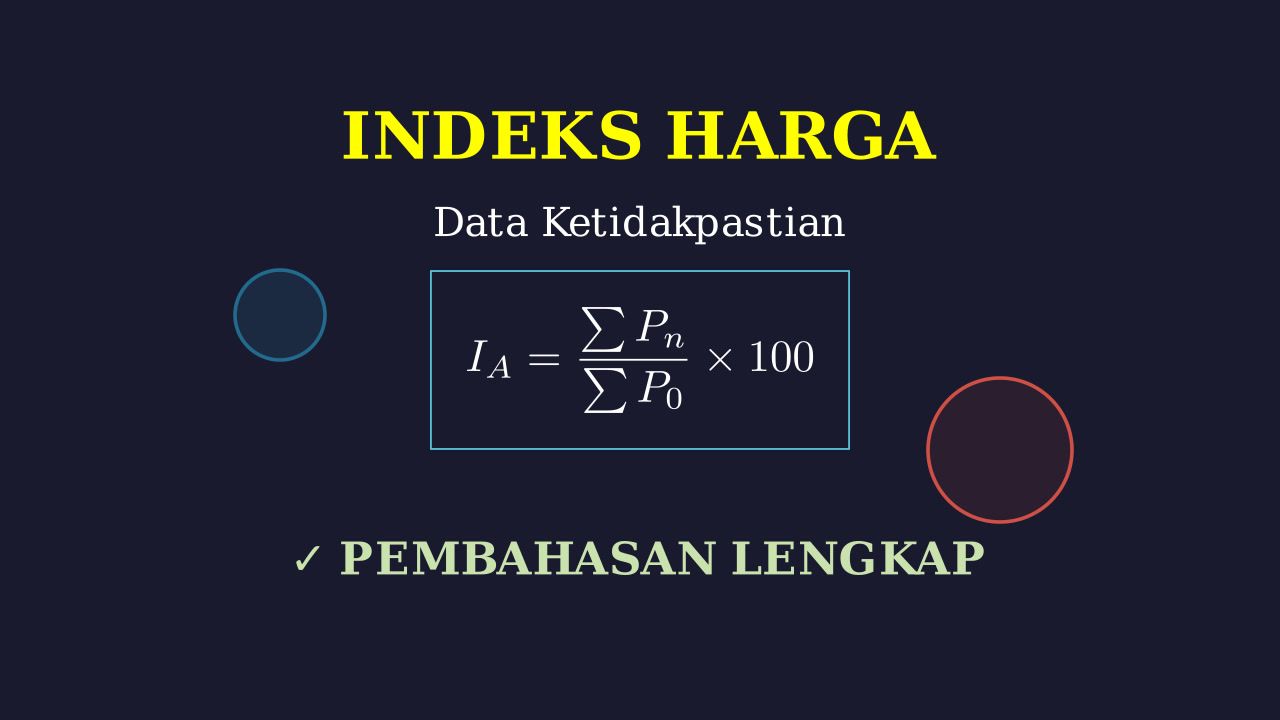 Menghitung Indeks Harga Agregatif & Rata-Rata
