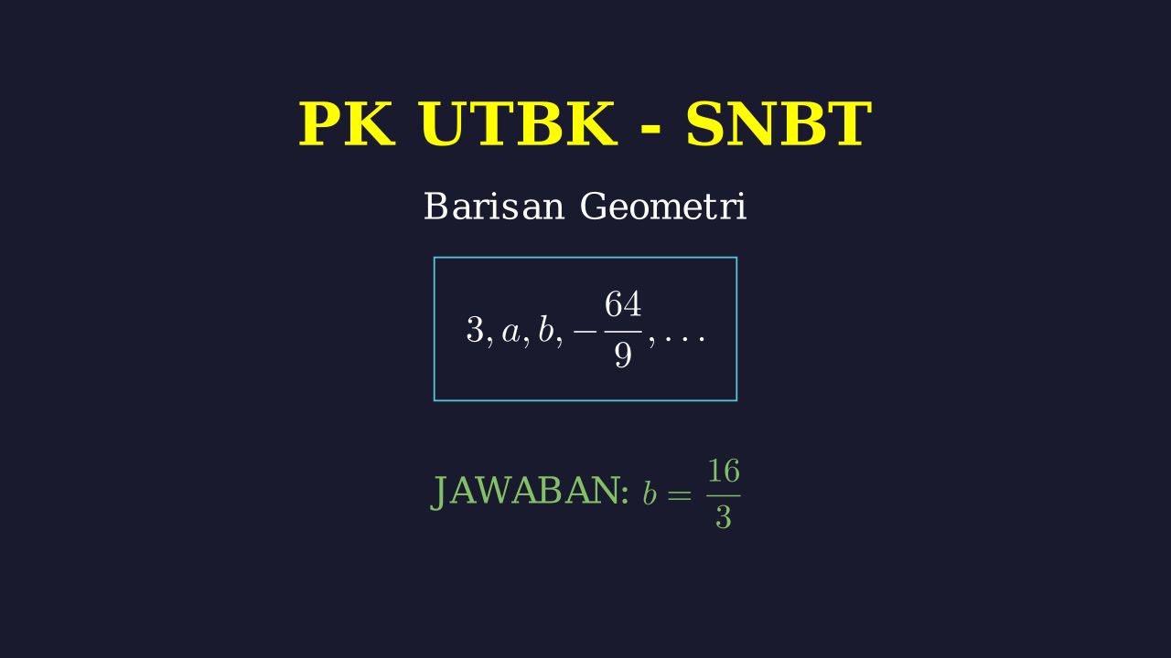 Menyelesaikan Soal Barisan Geometri