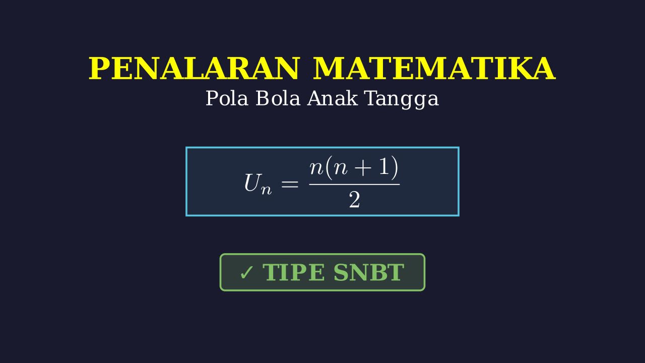 Pola Bola pada Anak Tangga