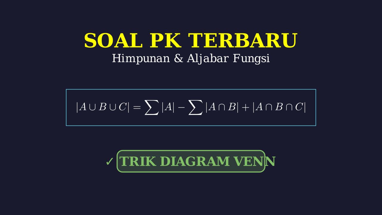 Soal Cerita Himpunan: Diagram Venn