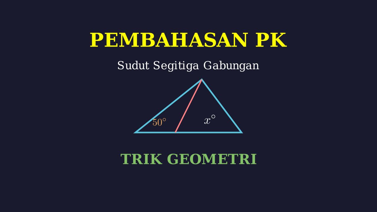 Menghitung Sudut Segitiga Gabungan