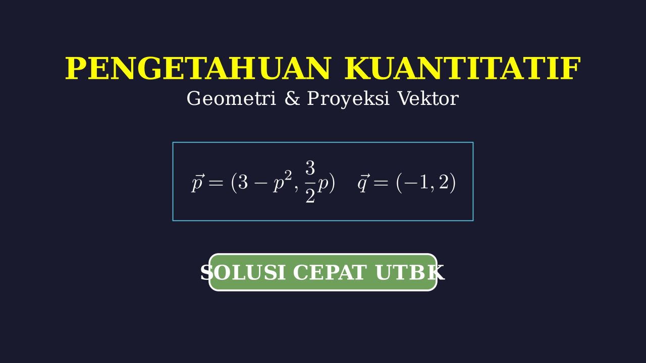 Menghitung Panjang Proyeksi Vektor