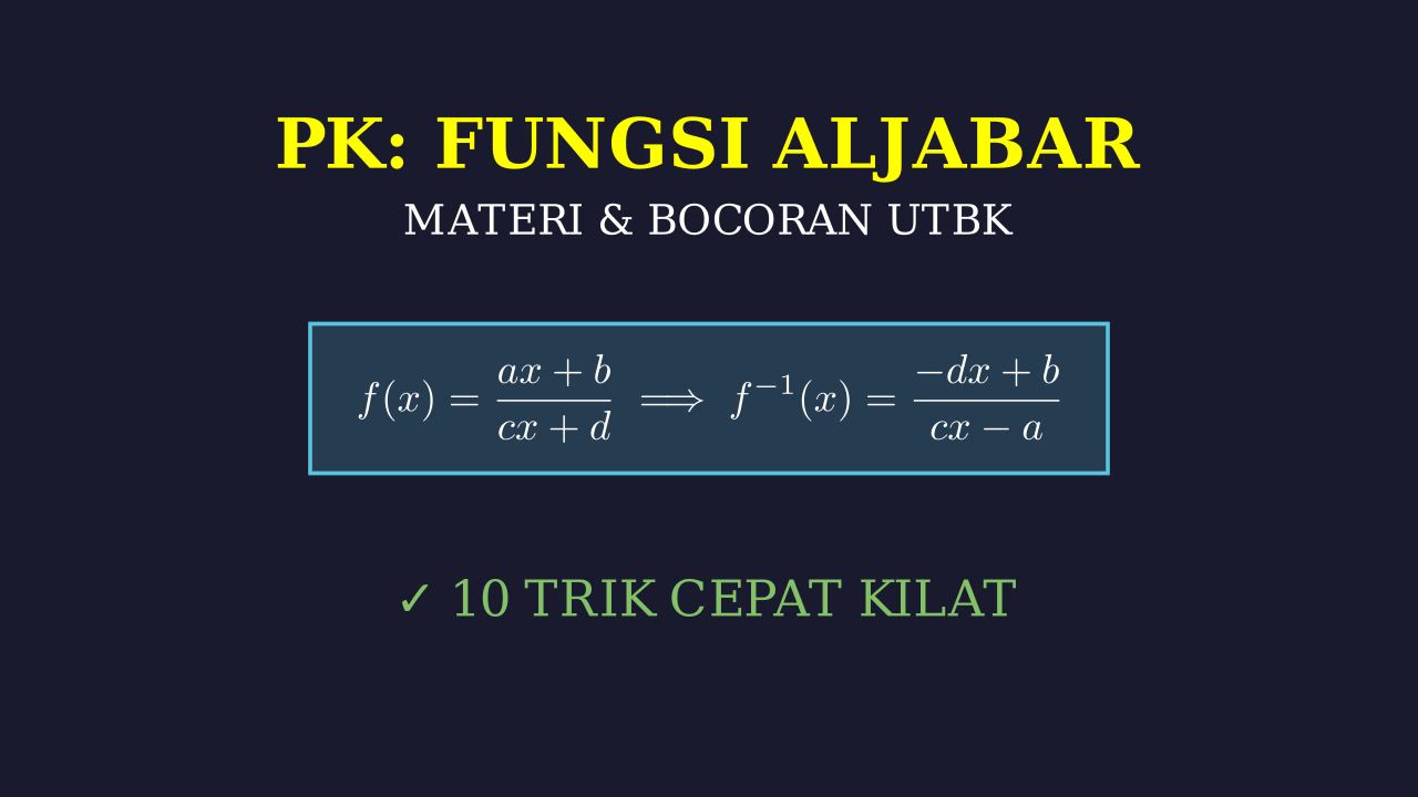 Kupas Tuntas Fungsi: Materi & Trik Cepat UTBK