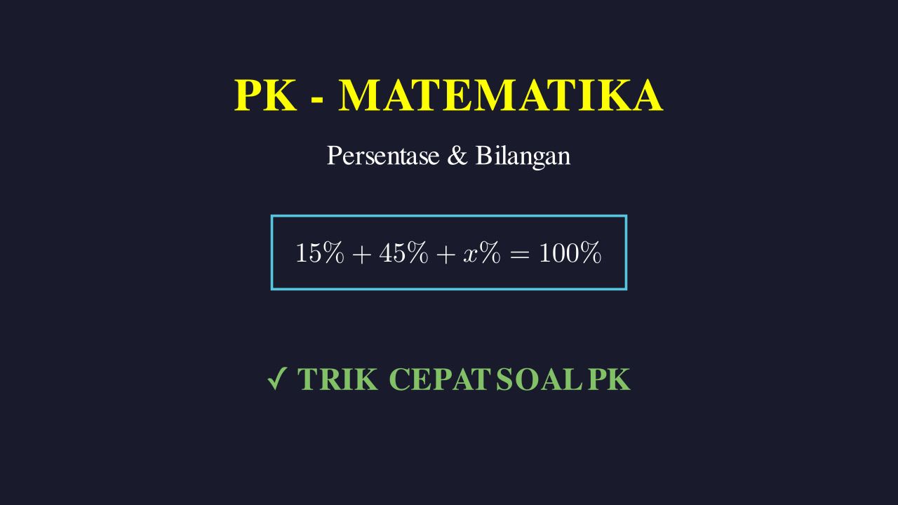 Soal Cerita: Persentase Komite Sekolah