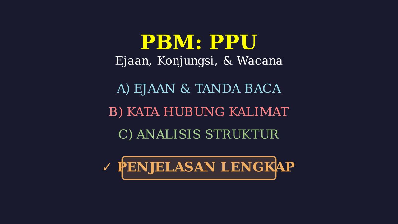 Kupas Tuntas PBM: Ejaan, Konjungsi, Dan Wacana