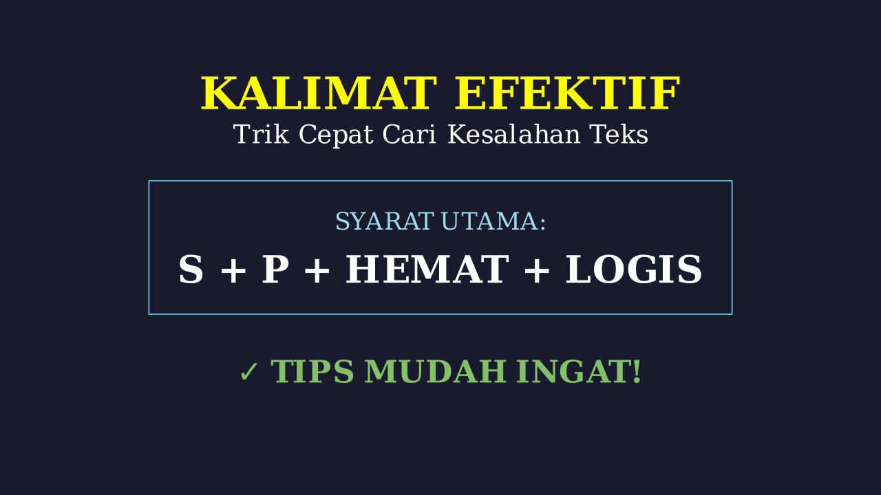 Menemukan Kalimat Tidak Efektif: Tips & Contoh