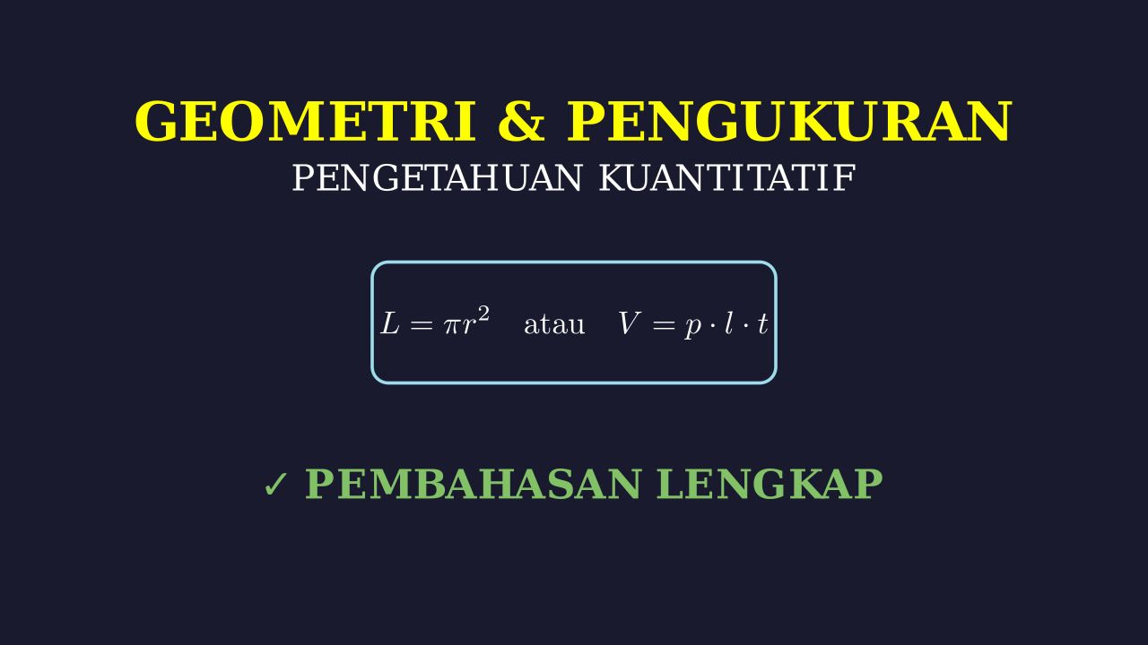 Objek Pengukuran dan Geometri