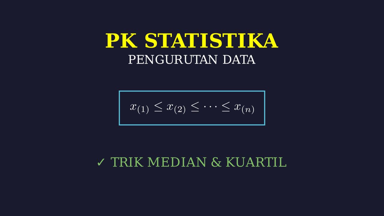 Pengurutan Data Statistik