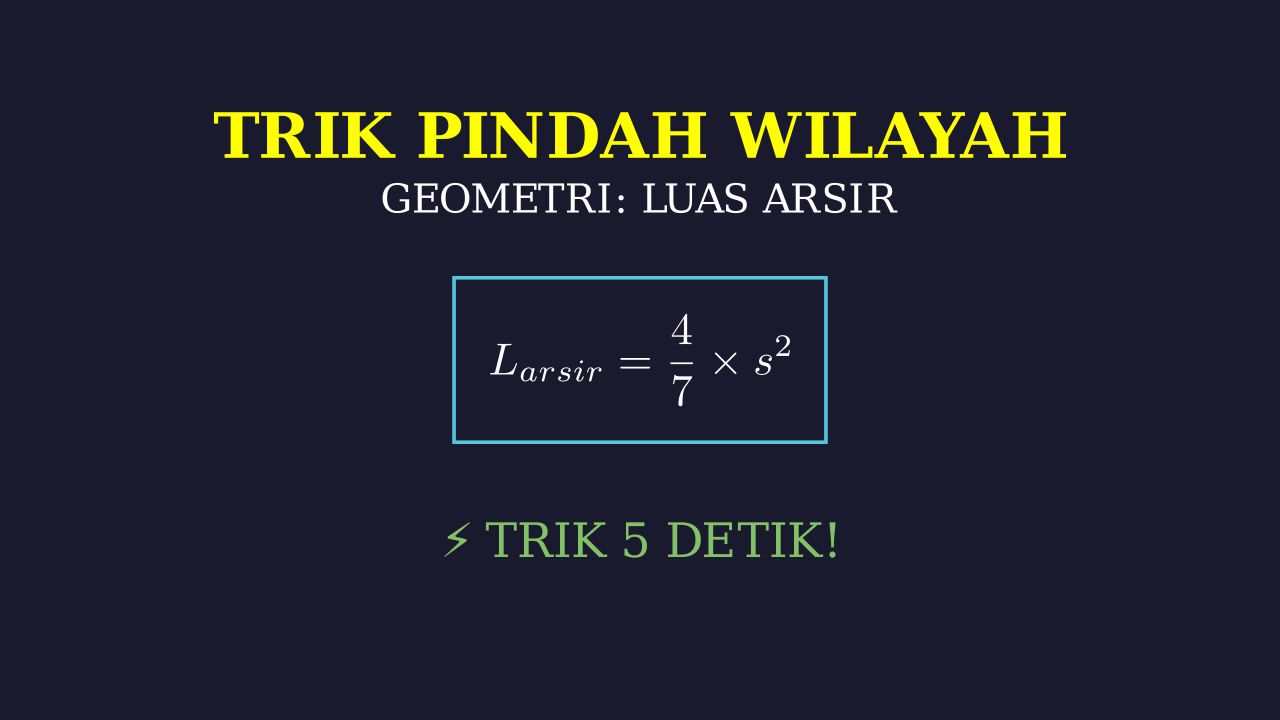 Trik Pindah Wilayah: Geometri Lingkaran
