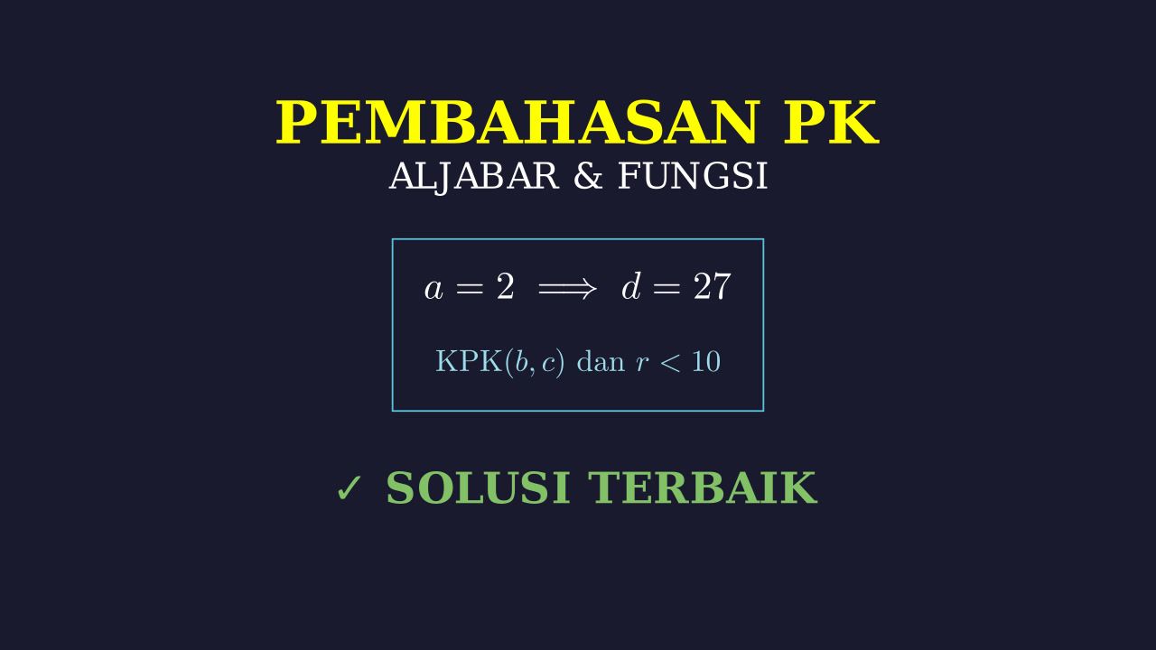 Soal KPK: Mencari Bilangan Asli