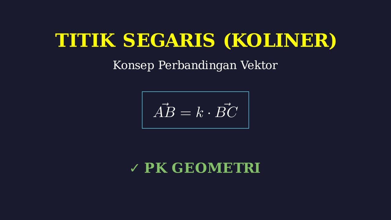 Vektor: Menentukan Koordinat Titik Koliner