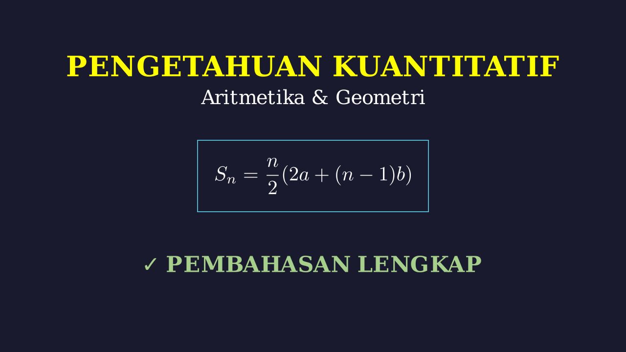 Kombinasi Deret Aritmetika dan Geometri