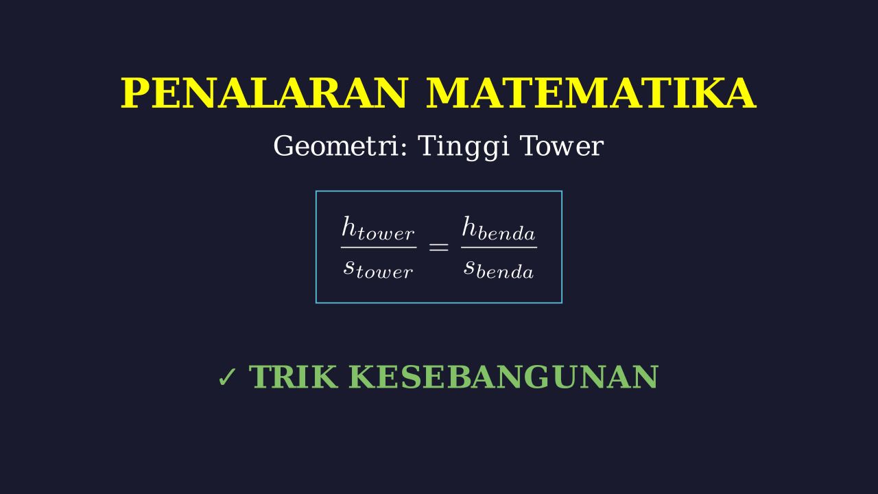 Menghitung Ketinggian Tower