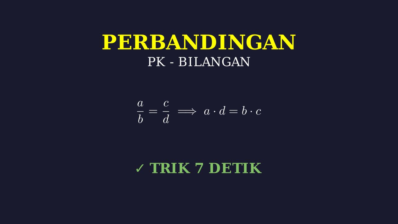 Menghitung Perbandingan