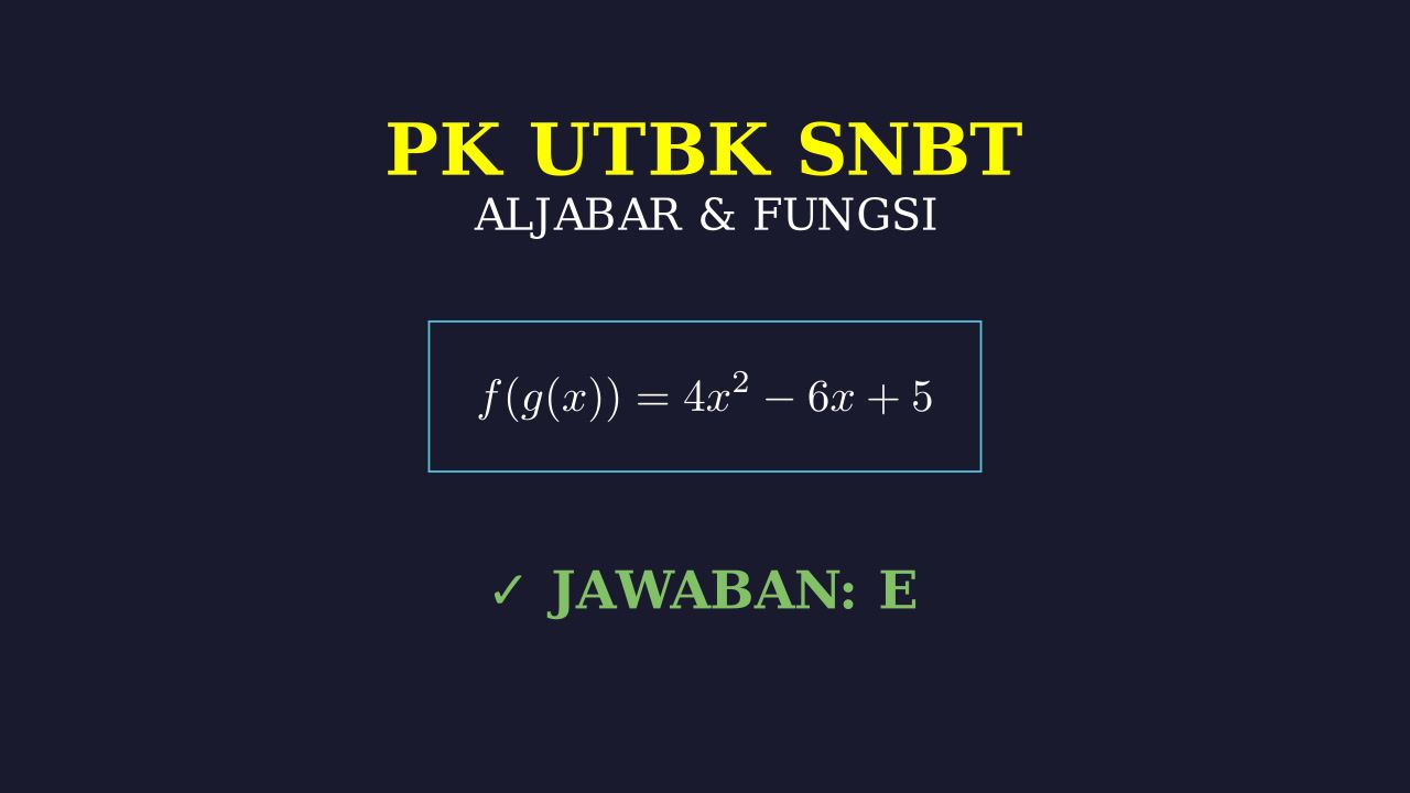 Solusi Soal Pengetahuan Kuantitatif